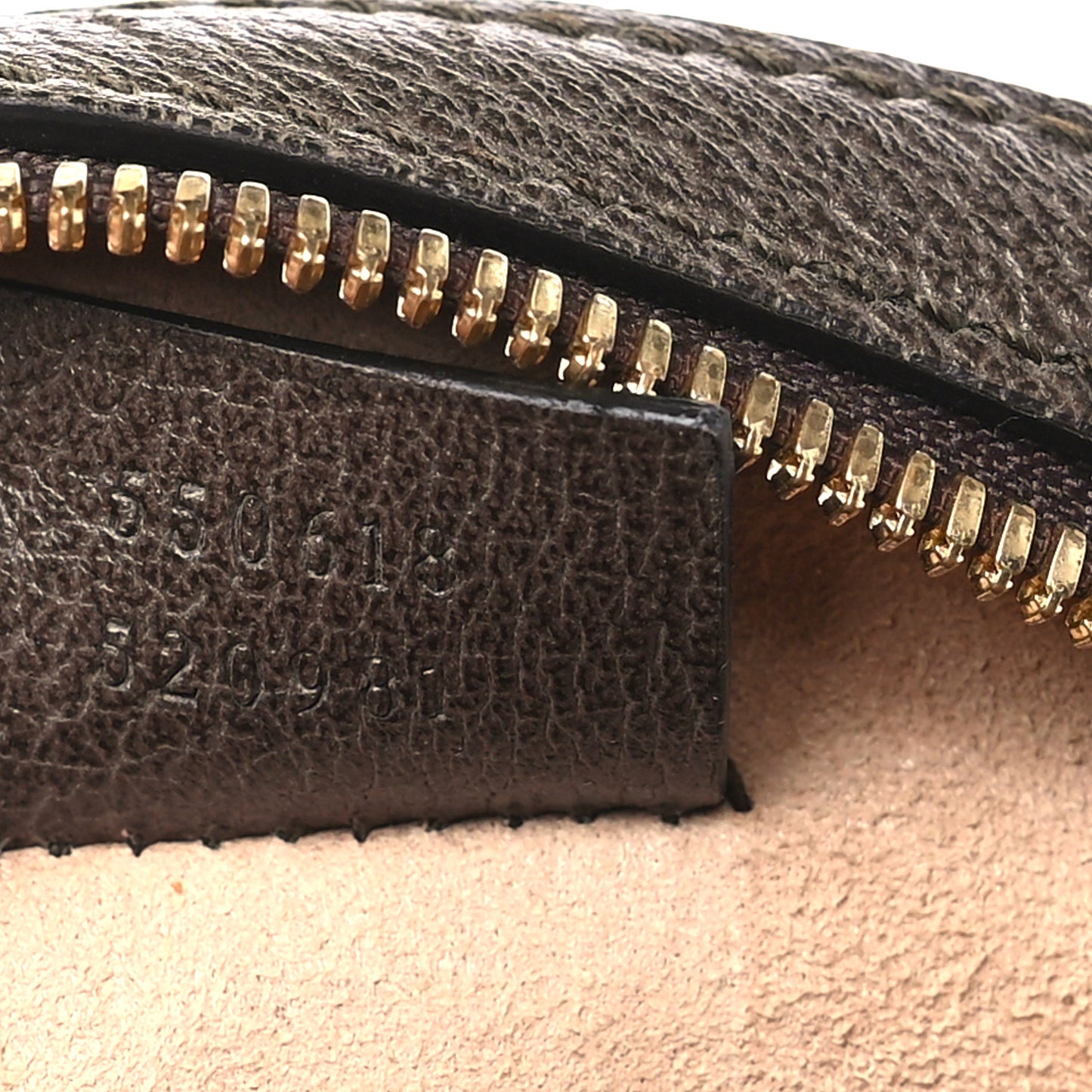 GG Supreme Monogram Web Mini Ophidia Round Shoulder Bag Brown