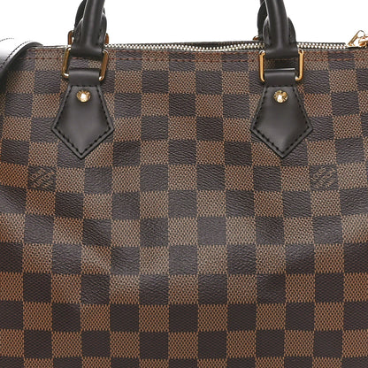 Louis Vuitton Damier Ebene Speedy Bandouliere 30 7 of 9