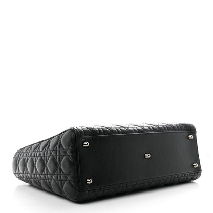 Christian Dior Lambskin Cannage Large Lady Dior Black 4 of 10