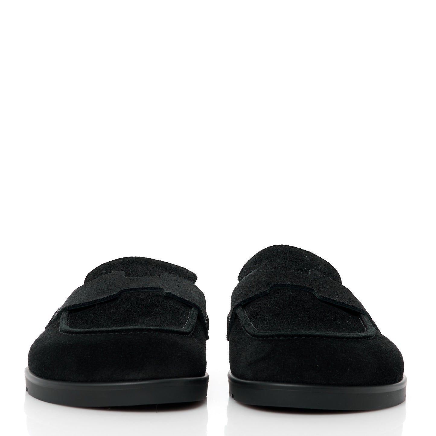 Suede Calfskin Go Mules 37.5 Black