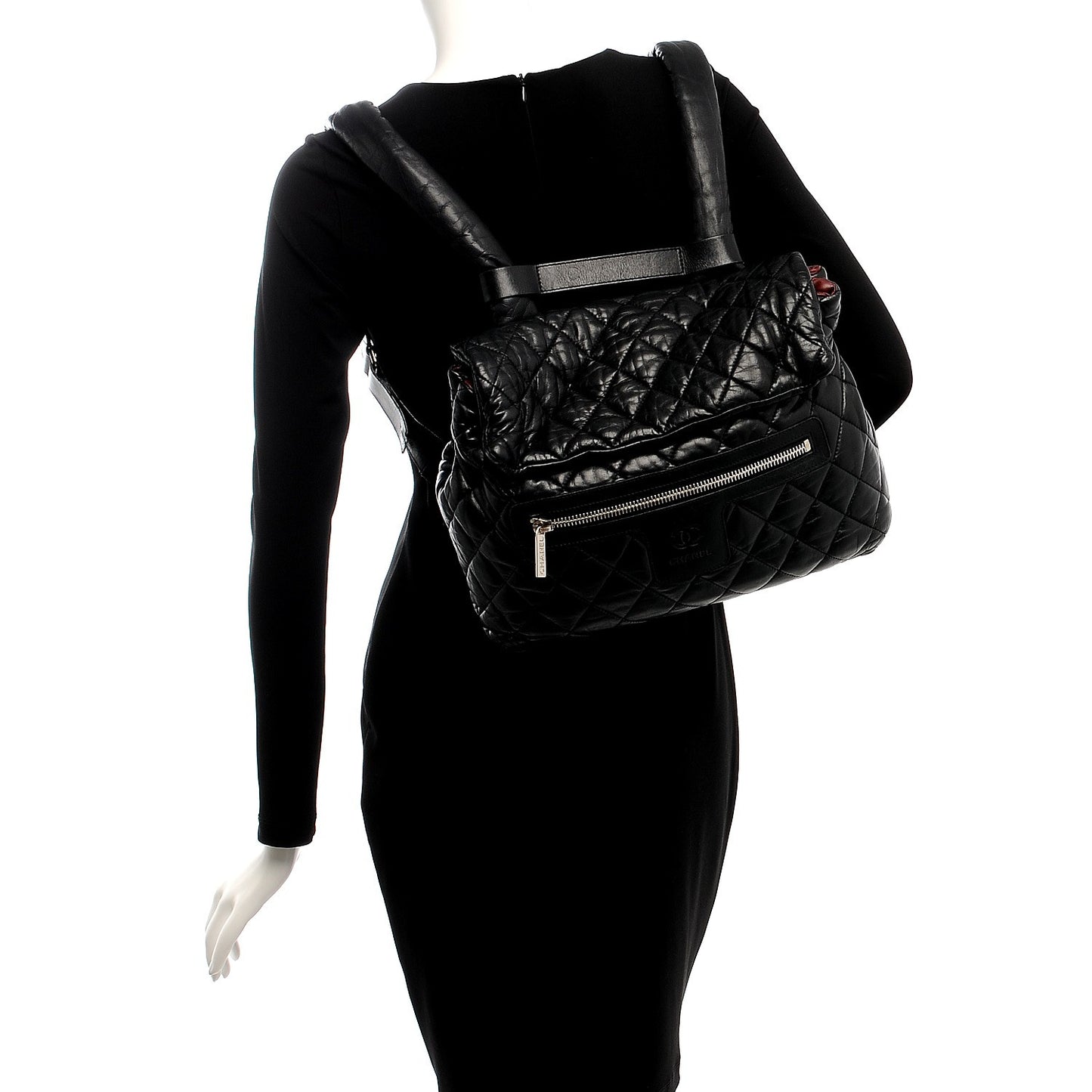 Lambskin Coco Cocoon Backpack Black