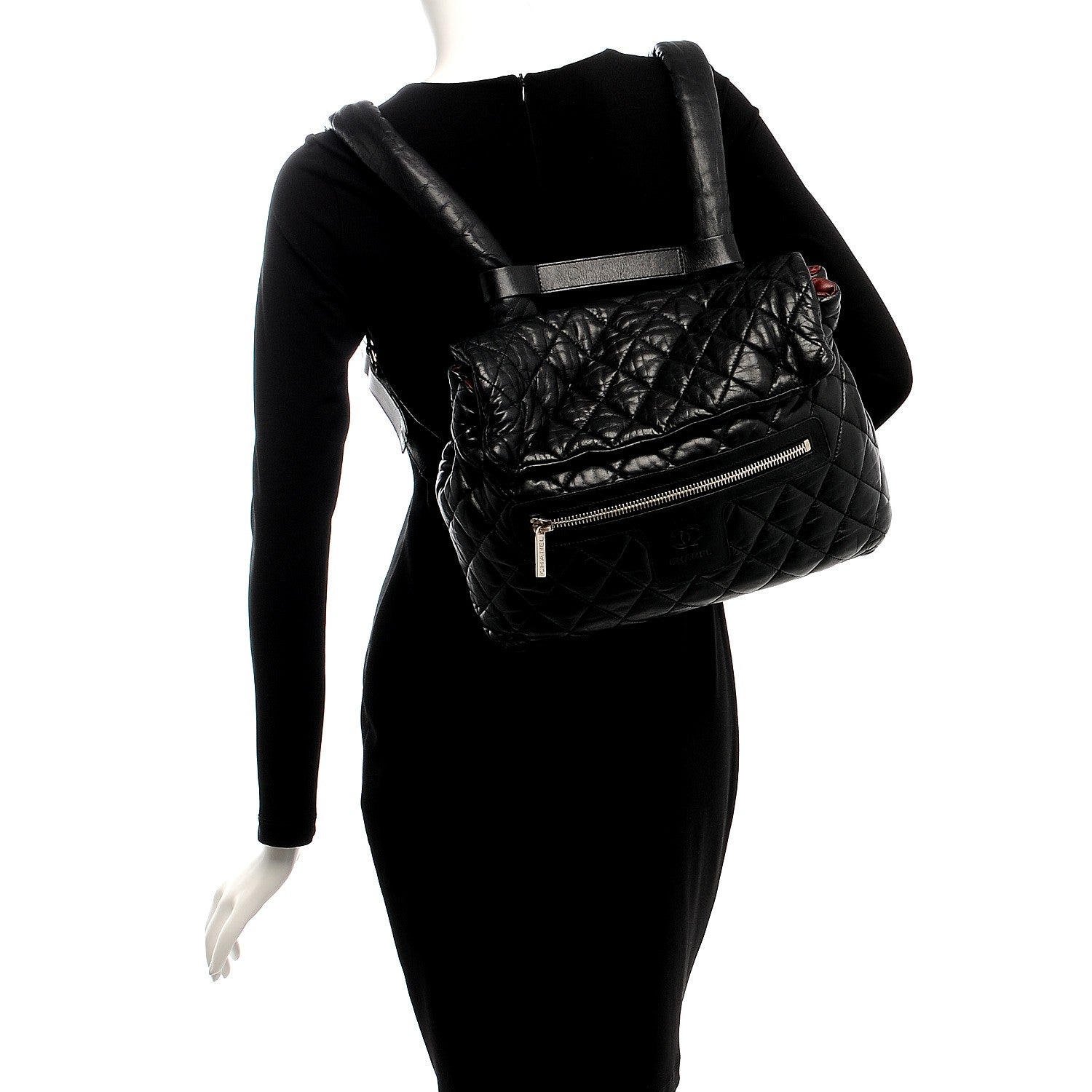 Chanel Lambskin Coco Cocoon Backpack Black 2 of 10