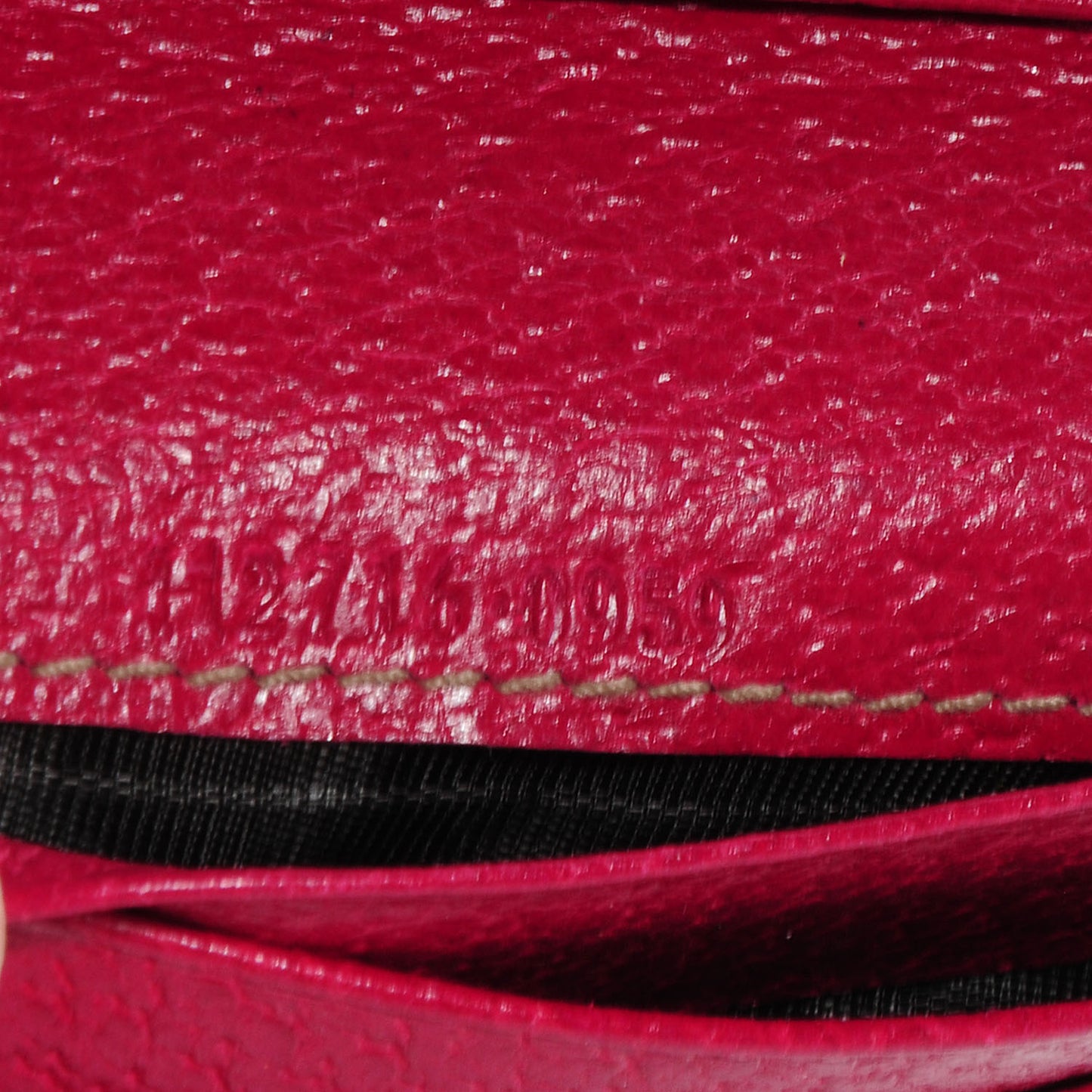 Monogram Metal Bar French Flap Wallet Pink
