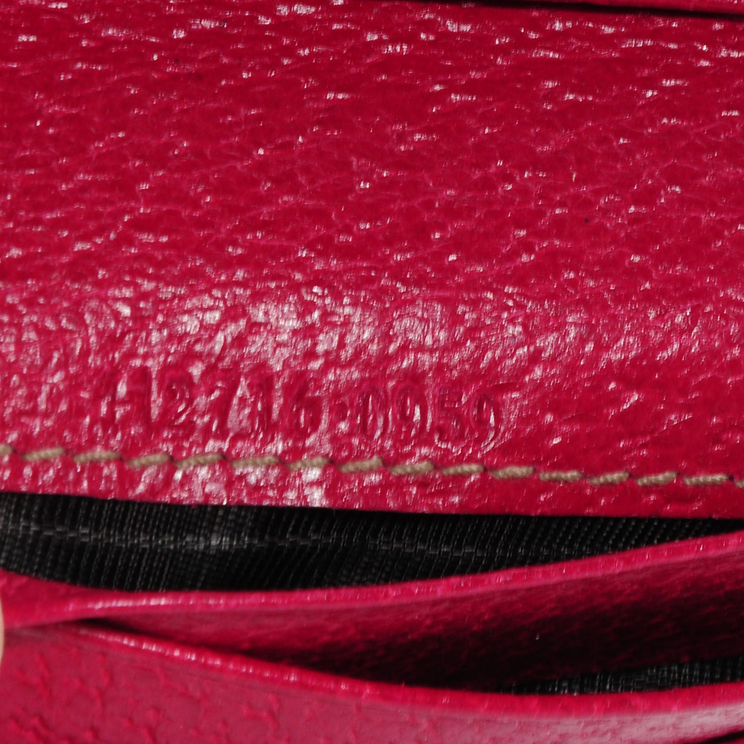 Gucci Monogram Metal Bar French Flap Wallet Pink 7 of 9