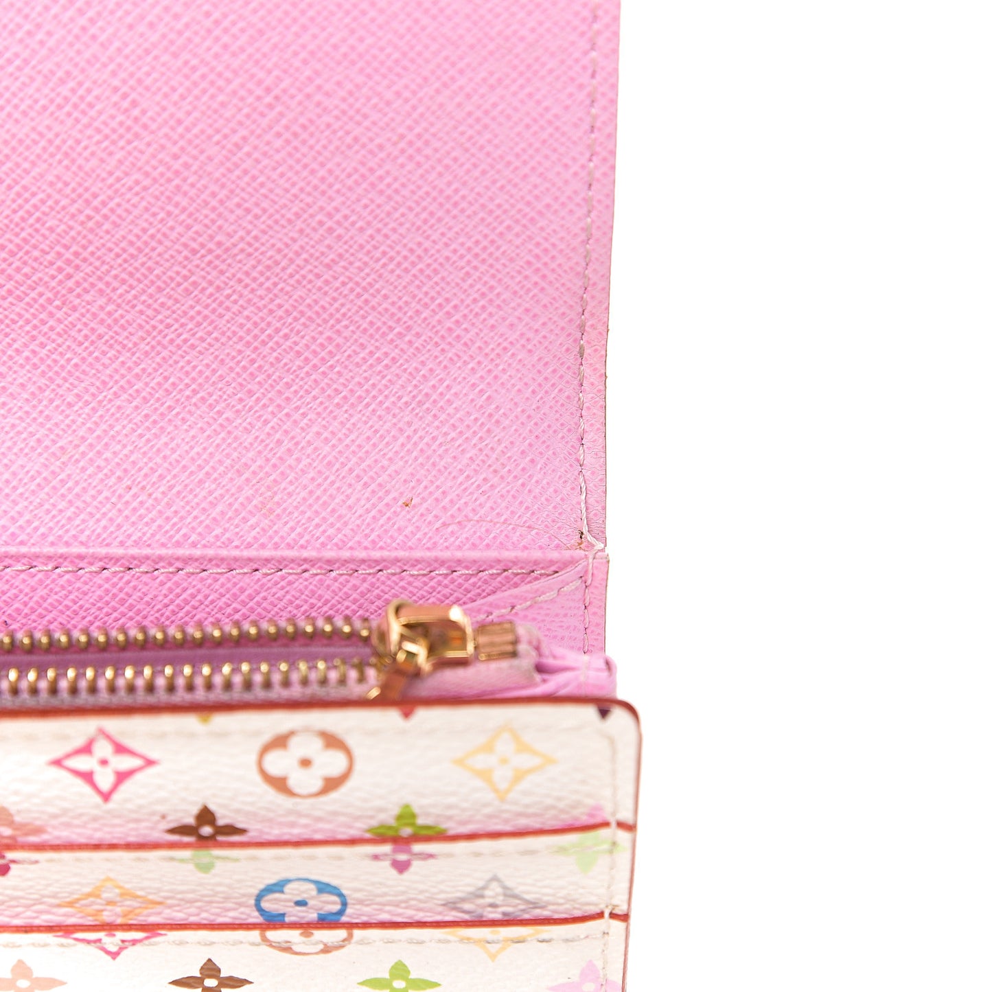 Monogram Multicolor Sarah Wallet White Litchi