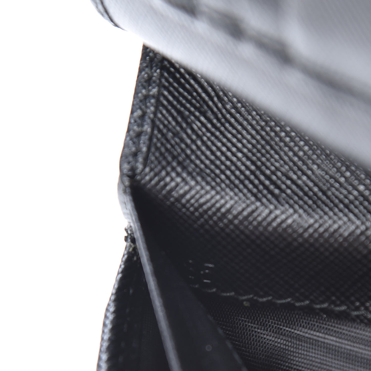 Prada Saffiano Metal Compact Wallet Black 8 of 10