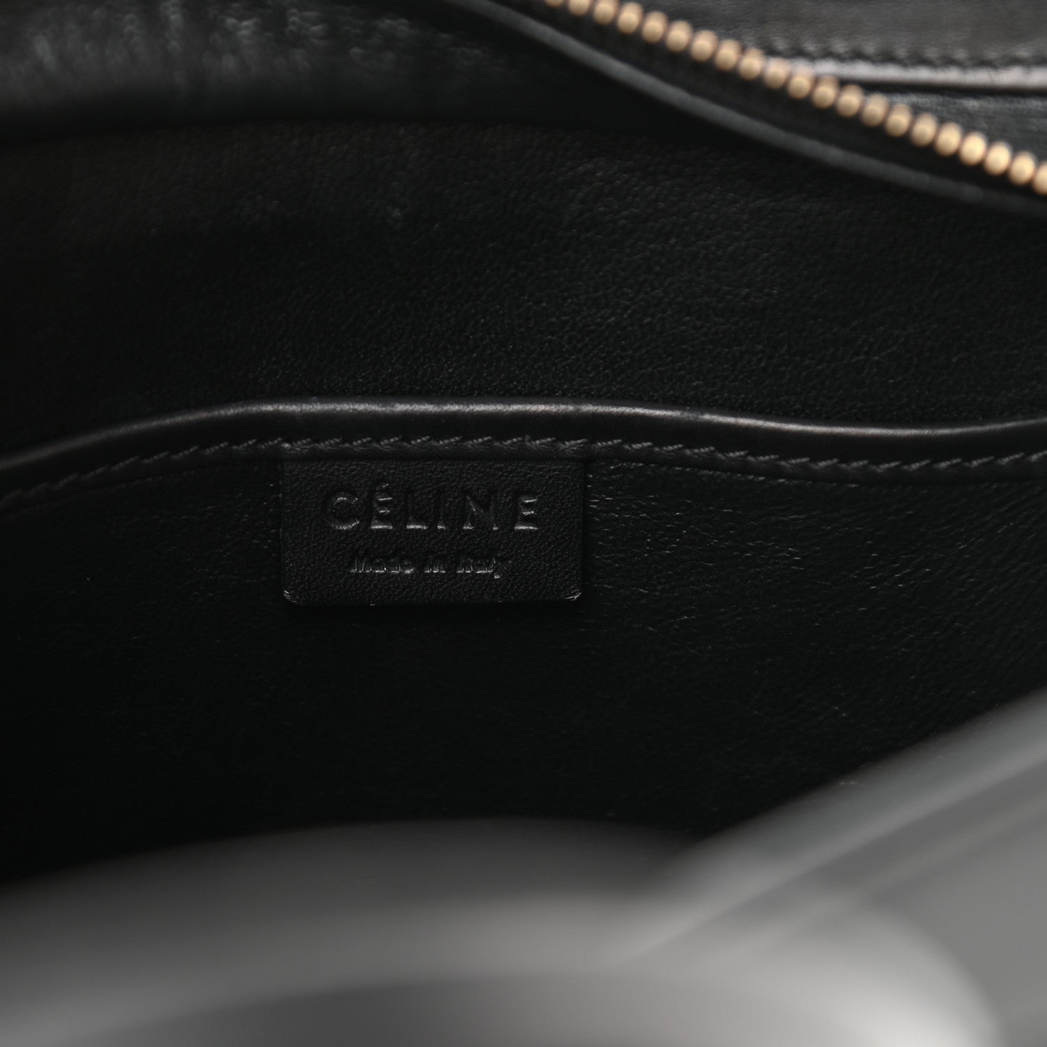 Celine Canvas Smooth Calfskin Nano Tri-Color Luggage Navy Blue 5 of 7