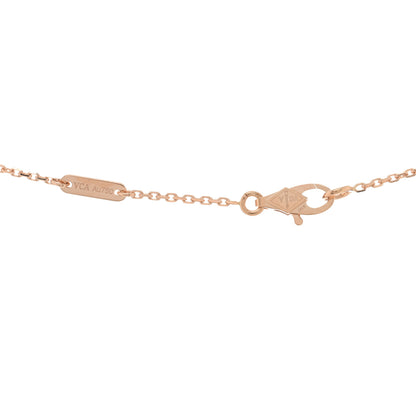 Van Cleef & Arpels 18K Rose Gold Carnelian Sweet Alhambra Heart Pendant Necklace 3 of 4