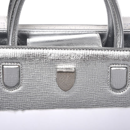 Christian Dior Metallic Grained Calfskin Mini Diorever Flap Silver 6 of 8