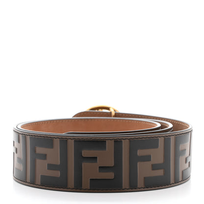 Fendi Vitello F is Fendi Bi-Color FF 1974 Embossed Belt 90 36 Maya Black 2 of 6