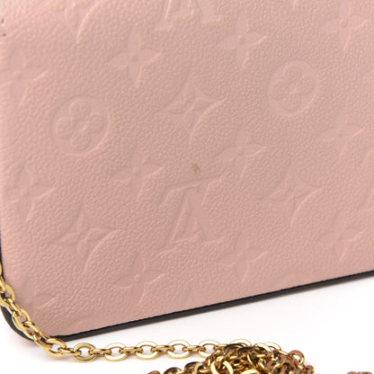 Louis Vuitton Empreinte Pochette Felicie Chain Wallet Rose Poudre 10 of 11