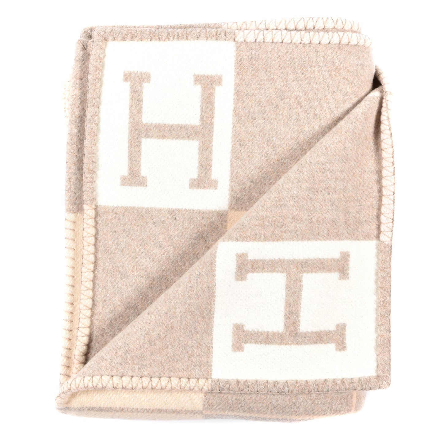 Wool Cashmere Avalon III Blanket Coco Camomille
