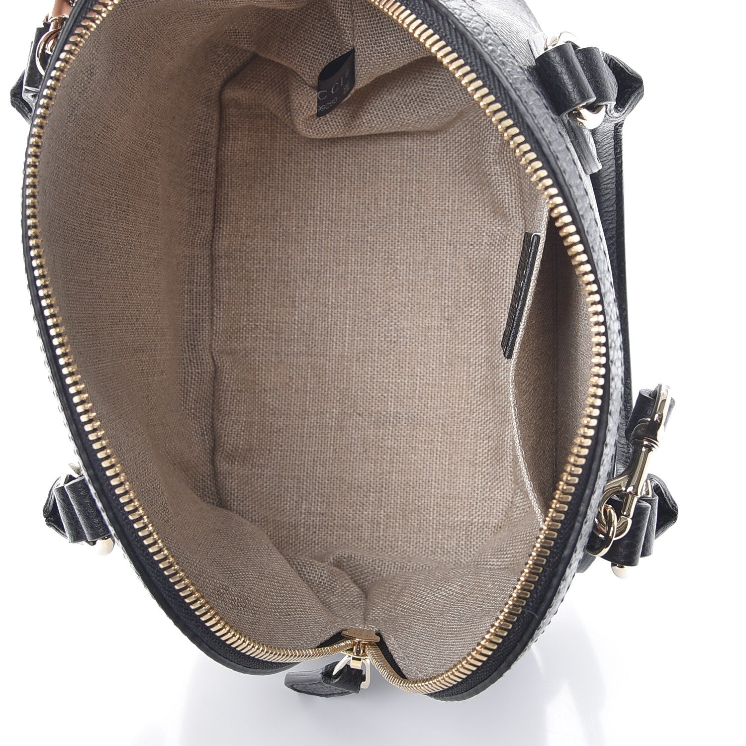 Gucci Dollar Calfskin Small GG Charm Dome Bag Black 5 of 7