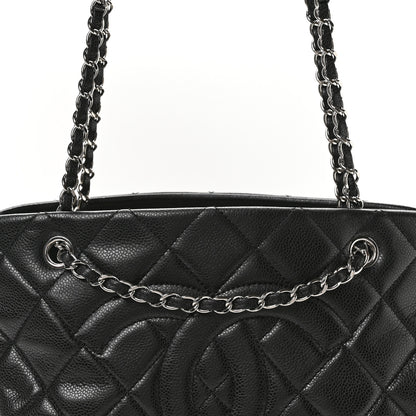 Chanel Caviar Quilted CC Timeless Soft Tote Black 7 of 9