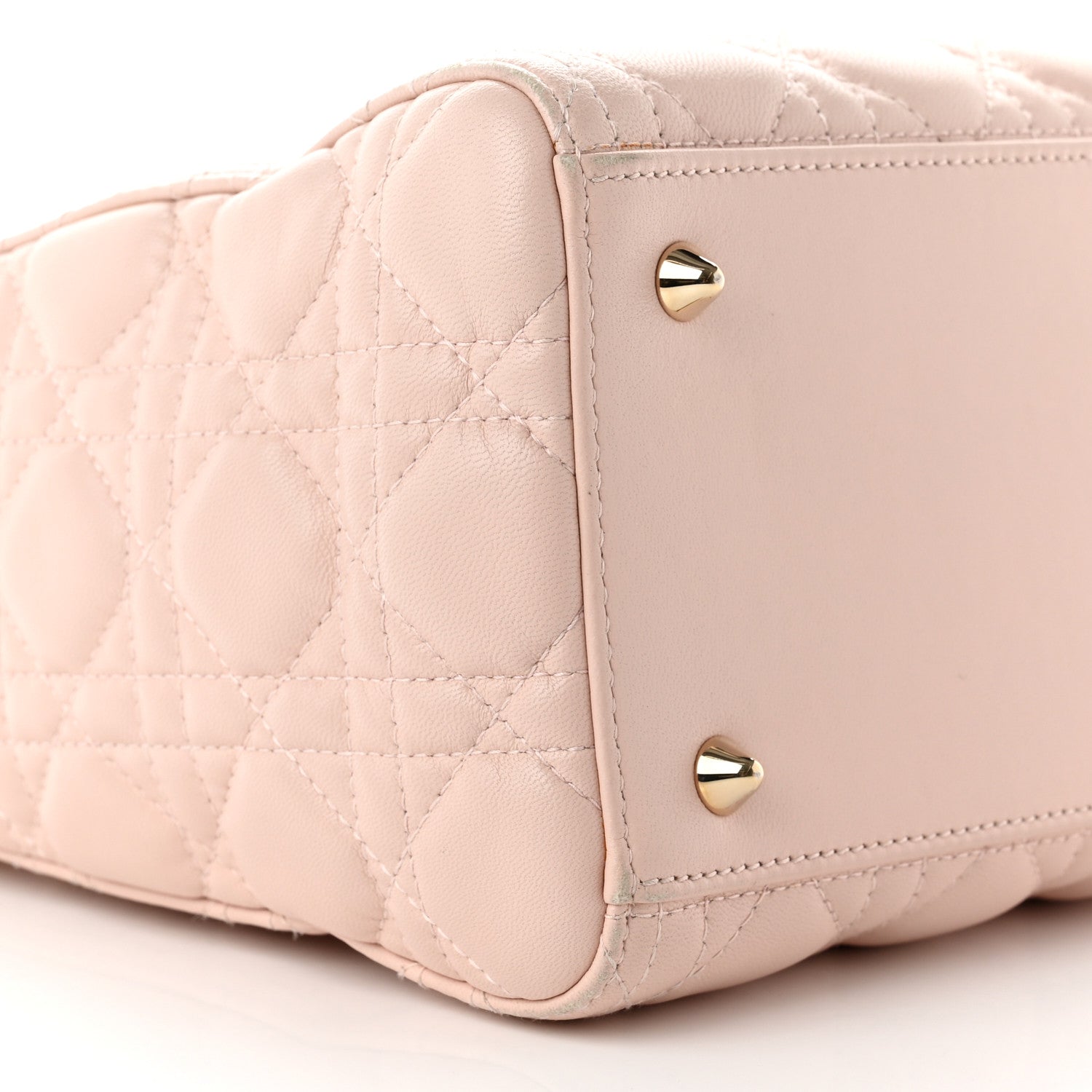 Christian Dior Lambskin Cannage Medium Lady Dior Light Pink 8 of 10