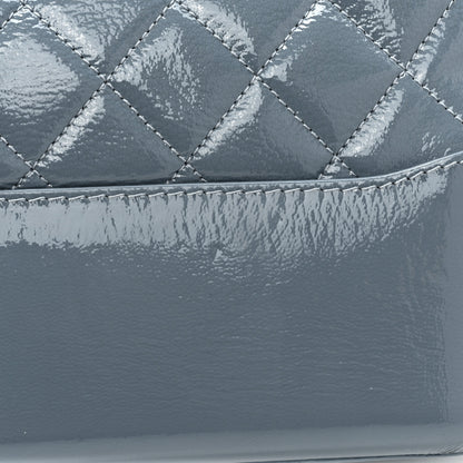 Chanel Patent Goatskin Quilted Medium Gabrielle Hobo Blue 14 of 14
