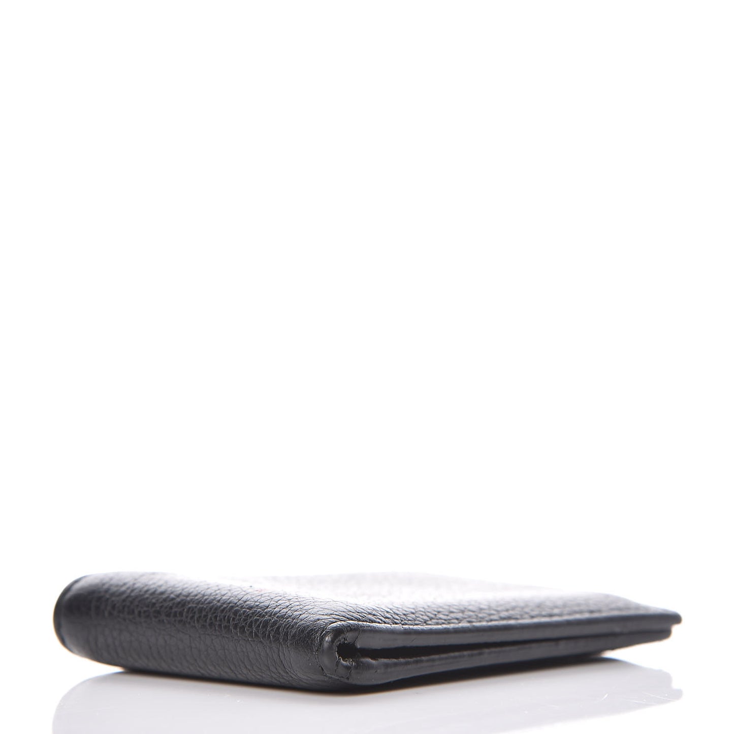 Cripto Calfskin Logo Bi-Fold Short Wallet Black Grege