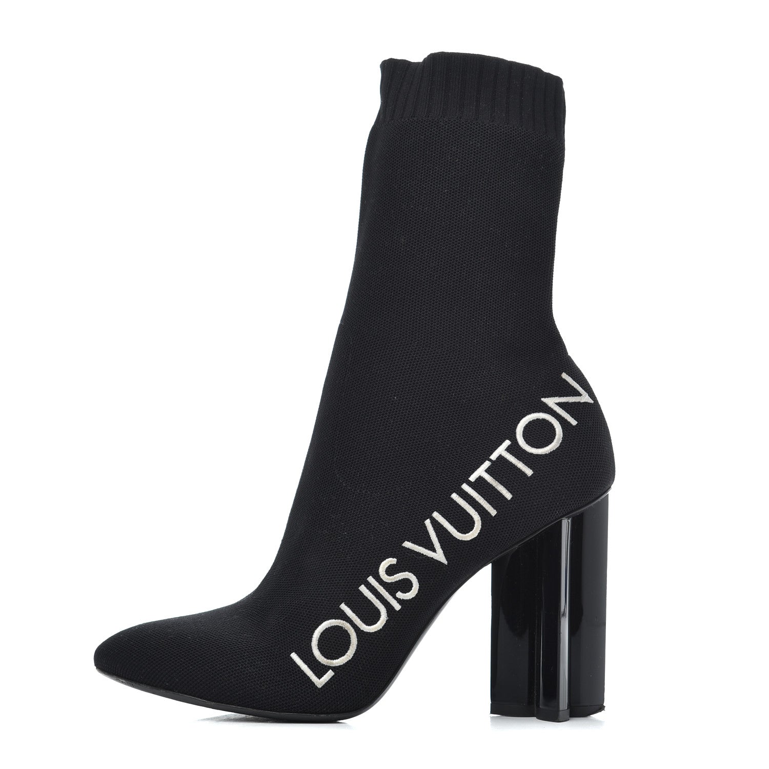 Louis Vuitton Stretch Fabric Silhouette Ankle Boots 41 Black 1 of 14