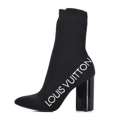 Louis Vuitton Stretch Fabric Silhouette Ankle Boots 41 Black 1 of 14