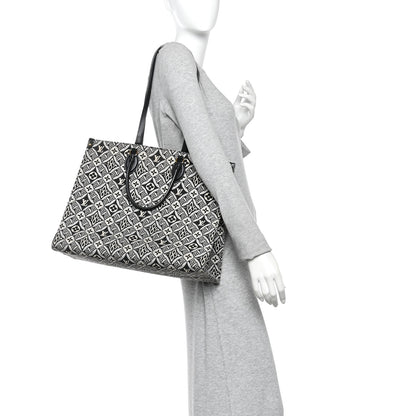 Louis Vuitton Jacquard Since 1854 Onthego GM Grey 2 of 10