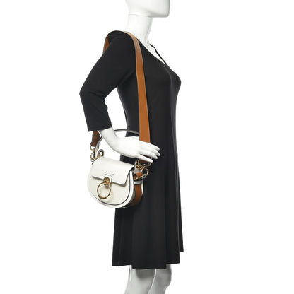 Chloe Calfskin Crocodile Embossed Small Tess Bag Brilliant White 2 of 10