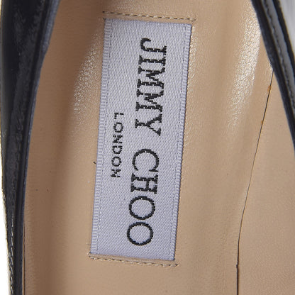 Jimmy Choo Patent Jacob Pumps 37.5 Black 9 of 11