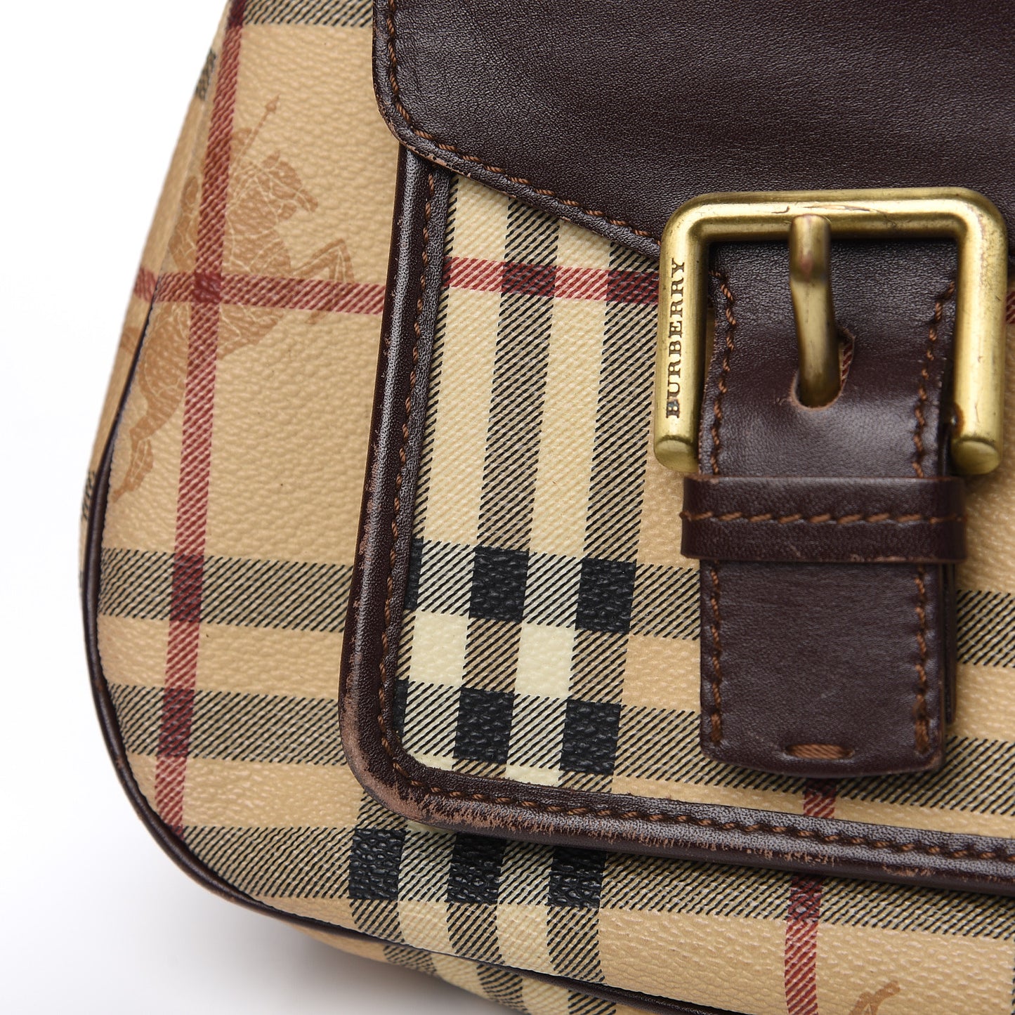 Haymarket Check Shoulder Bag Brown
