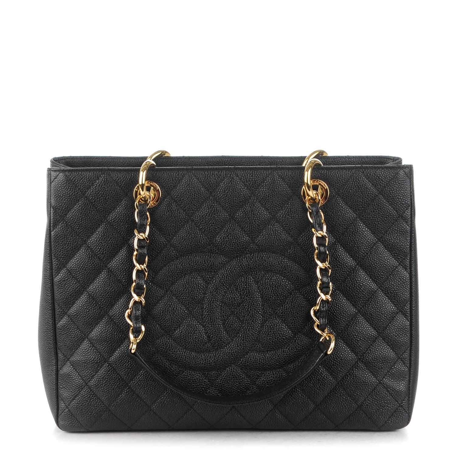 Chanel Caviar Quilted Grand Shopping Tote GST Black 1 of 7