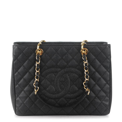 Chanel Caviar Quilted Grand Shopping Tote GST Black 1 of 7