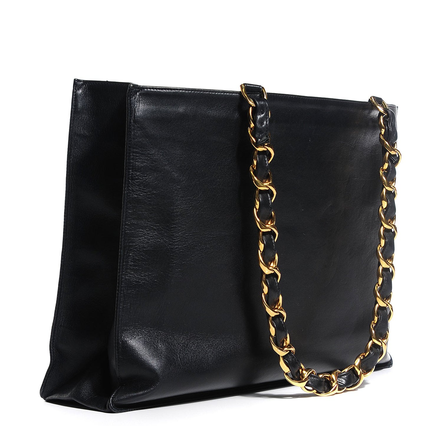 Lambskin Jumbo Shoulder Bag Black