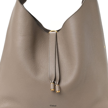 Chloe Grained Calfskin Marcie Hobo Bag Motty Grey Motty Grey 8 of 10