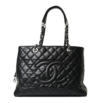 Chanel Caviar Quilted Grand Shopping Tote GST Black 1 of 16
