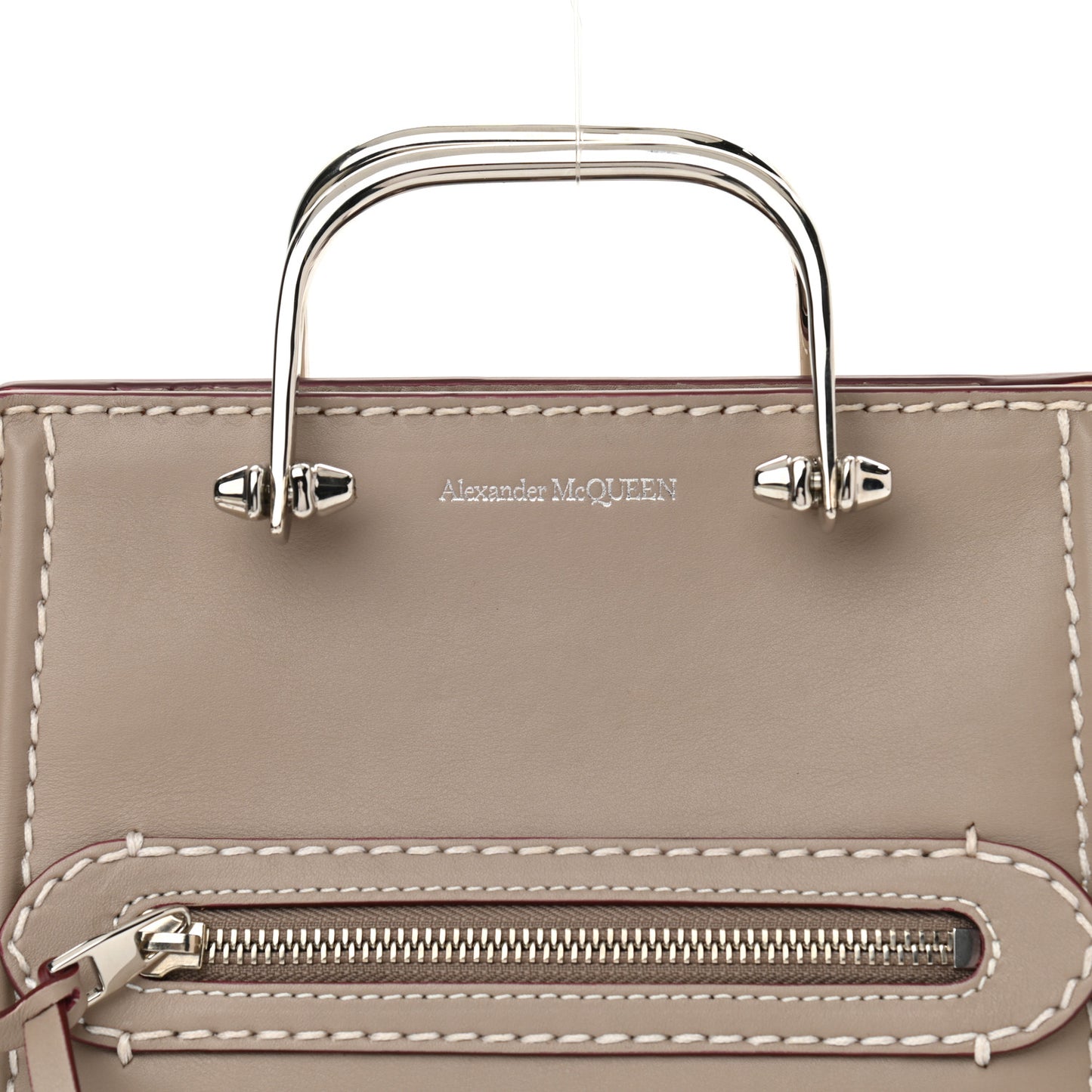 Calfskin The Short Story Shoulder Bag Taupe