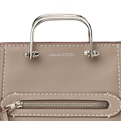 Alexander McQueen Calfskin The Short Story Shoulder Bag Taupe 13 of 14