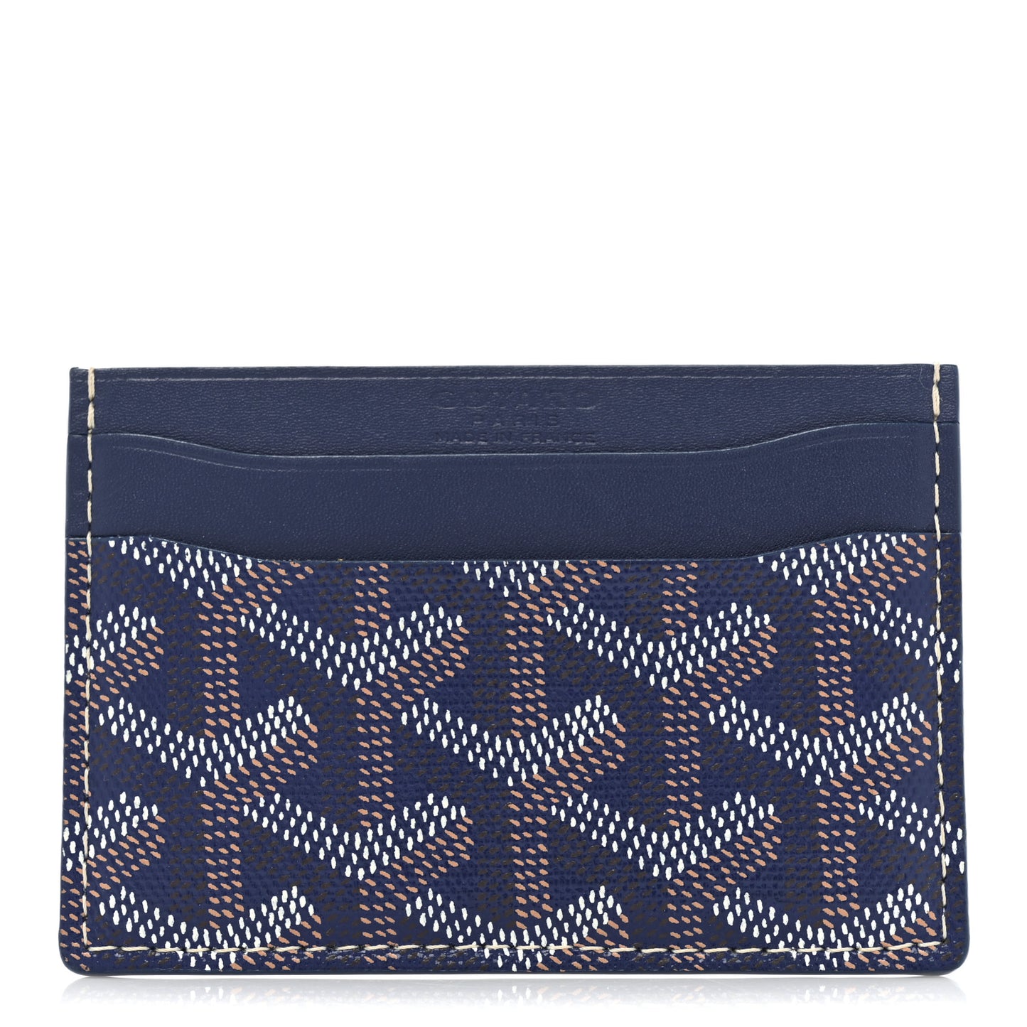 Goyardine Saint Sulpice Card Holder Navy