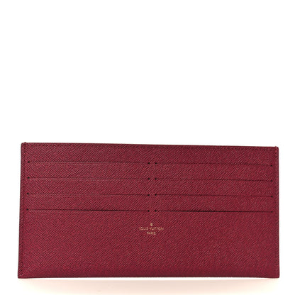 Louis Vuitton Calfskin Pochette Felicie Card Holder Insert Fuchsia 1 of 7