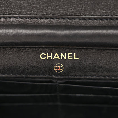 Chanel Patent Timeless CC Wallet On Chain WOC Black 6 of 14