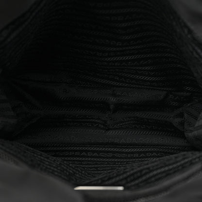 Prada Tessuto Nylon Saffiano Logo Messenger Bag Black 4 of 6