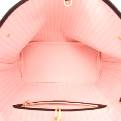 Louis Vuitton Damier Ebene Neo Neverfull MM Rose Ballerine 6 of 11