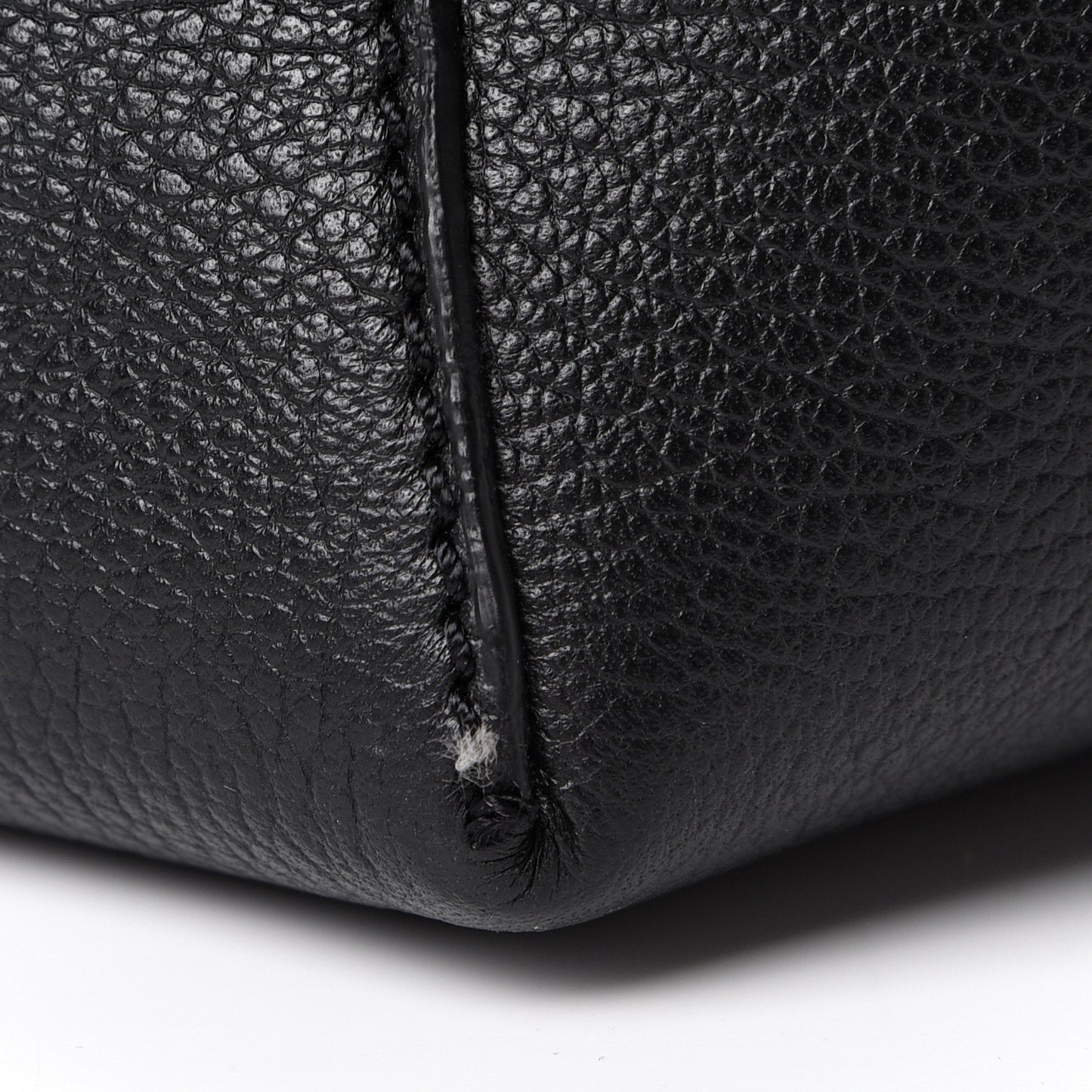 Grained Calfskin GV Bucket Bag Black