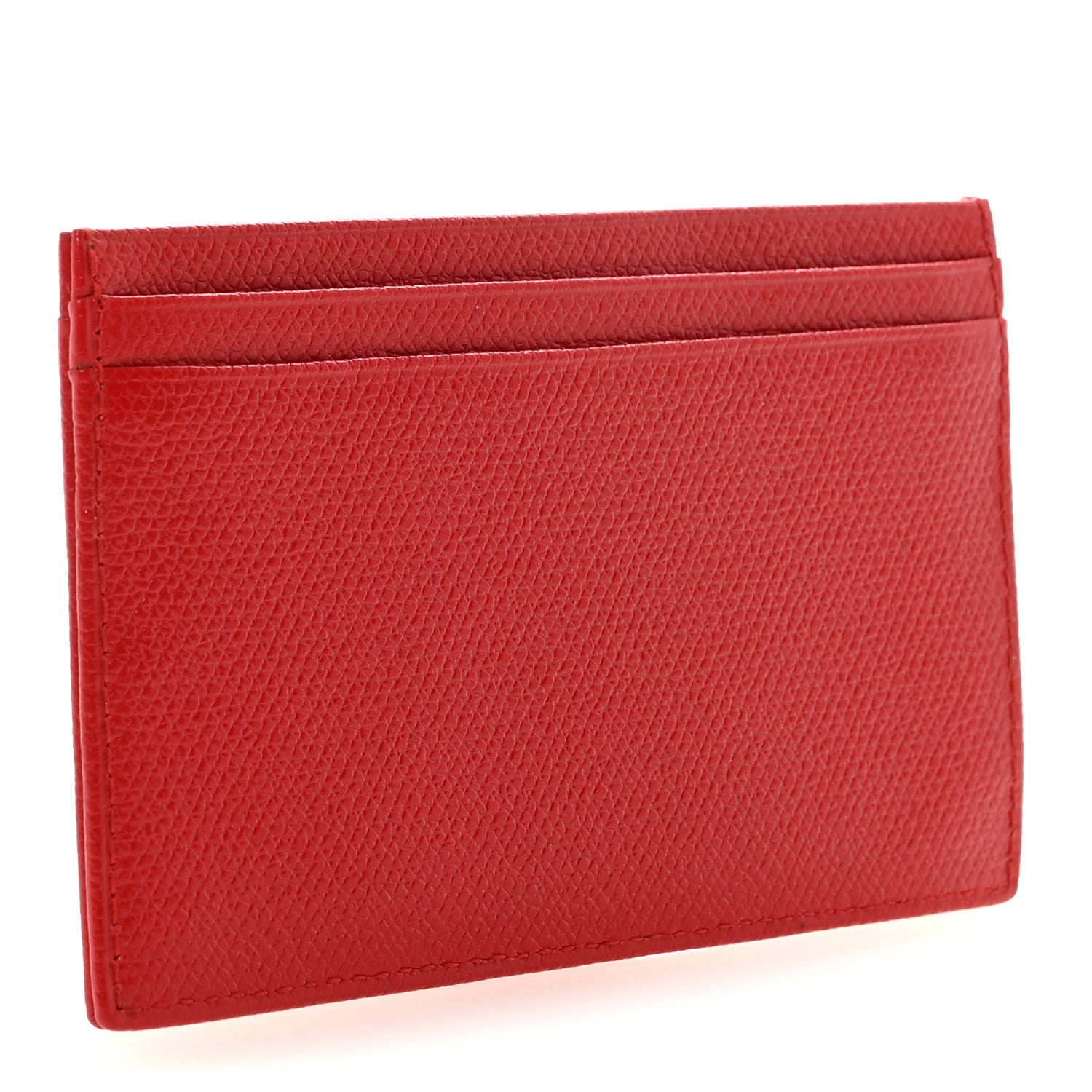 Chanel Caviar CC Button Card Holder Red 3 of 9