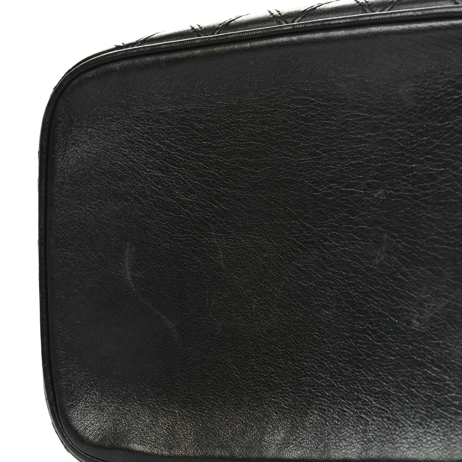 Chanel Lambskin Vanity Cosmetic Case Black 10 of 11