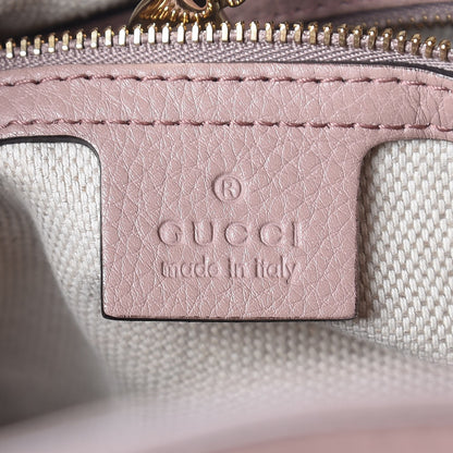 Gucci Pebbled Calfskin Medium Soho Chain Shoulder Bag Dark Cipria 5 of 8