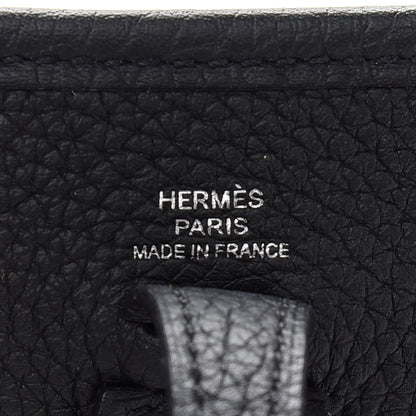 Hermes Taurillon Clemence Evelyne TPM Black 6 of 9