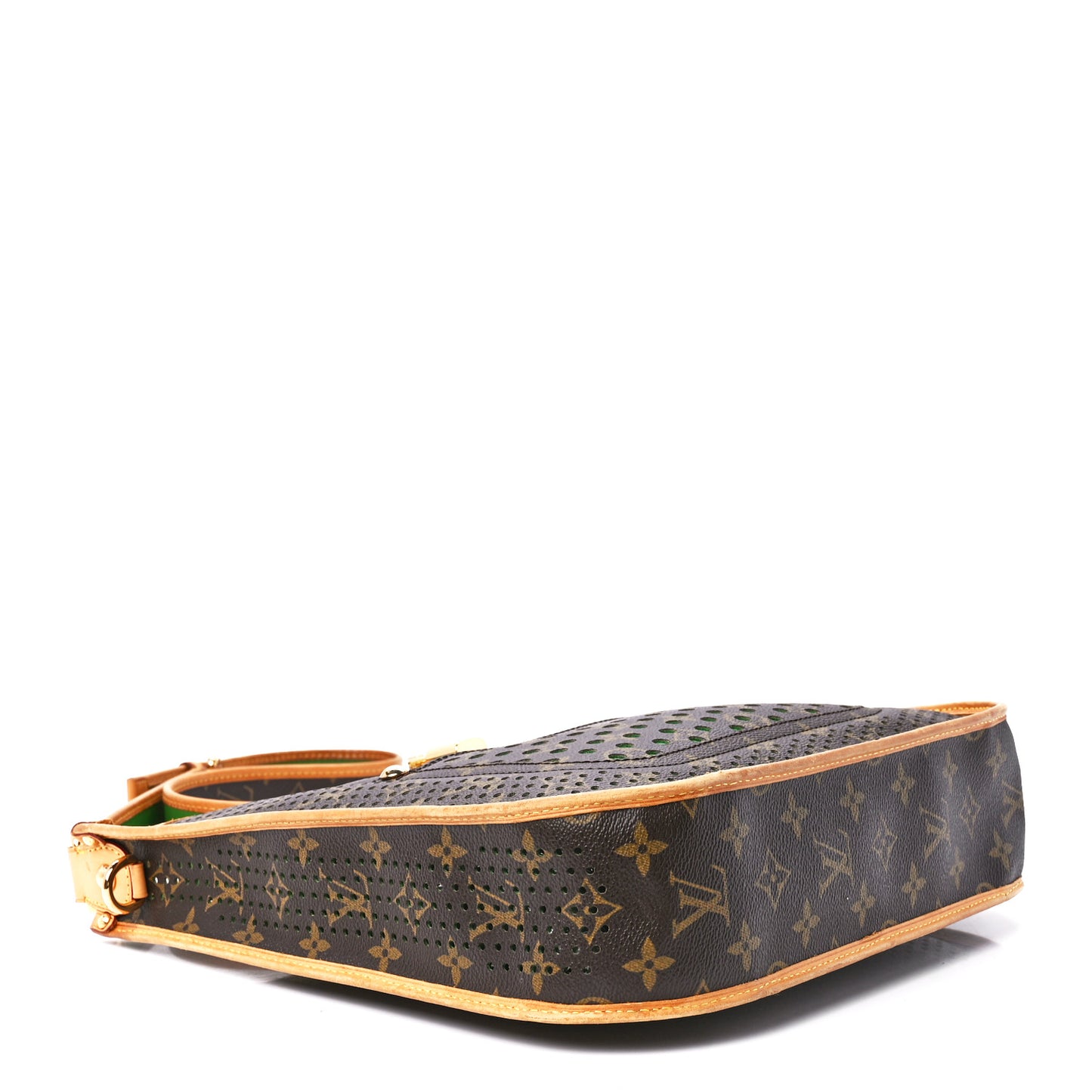 Monogram Perforated Musette Green