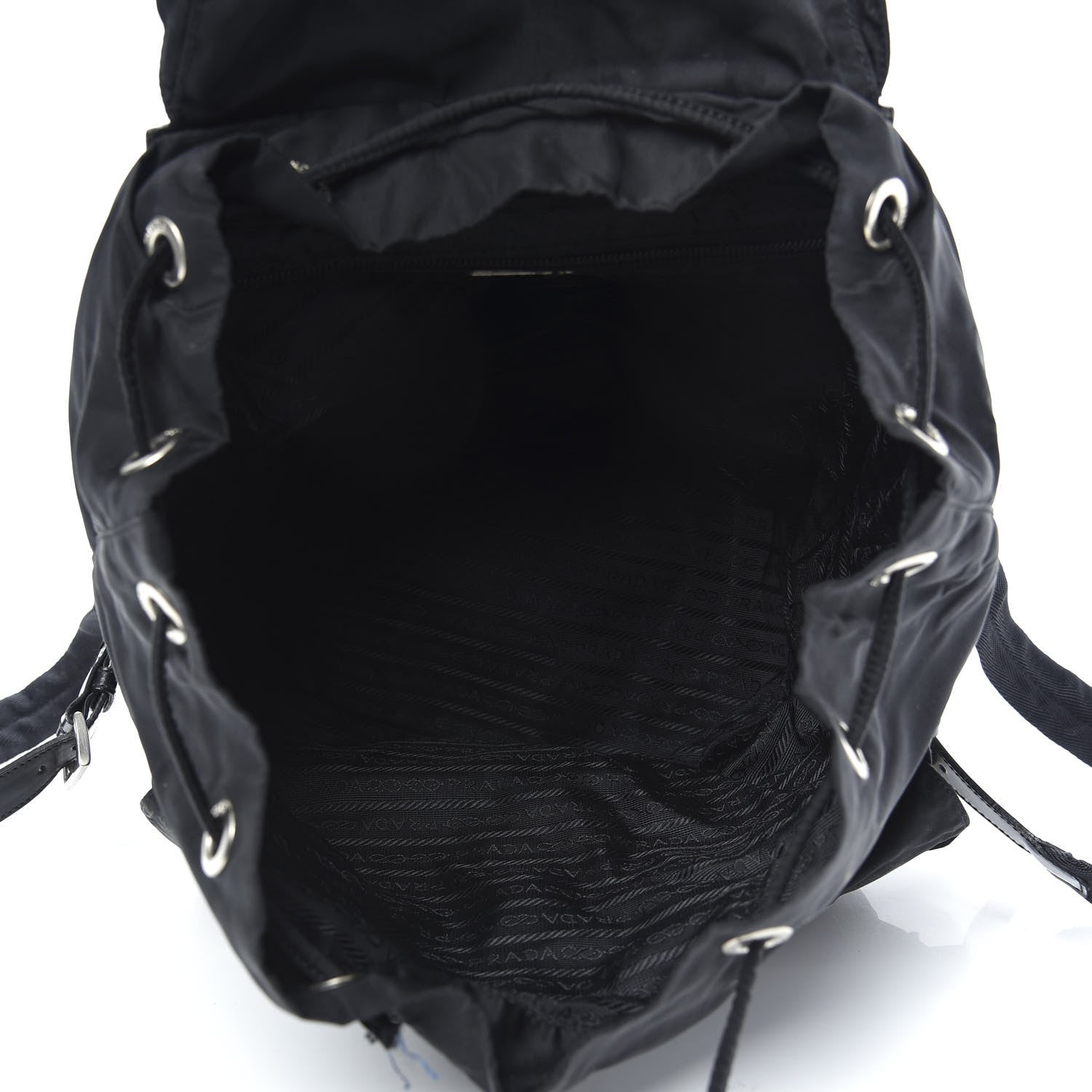 Prada Nylon Vela Medium Backpack Black 4 of 10