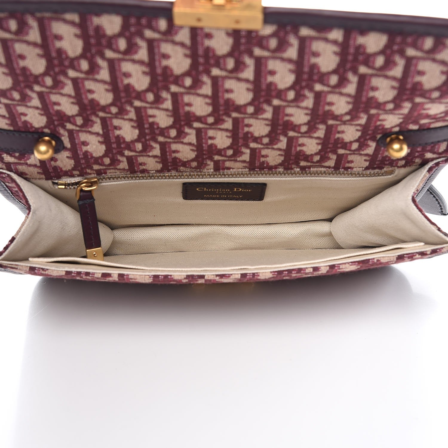 Christian Dior Oblique DiorAddict Flap Bag Burgundy 5 of 9