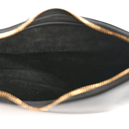 Celine Smooth Calfskin Medium Strap Ava Triomphe Shoulder Bag Black 5 of 11