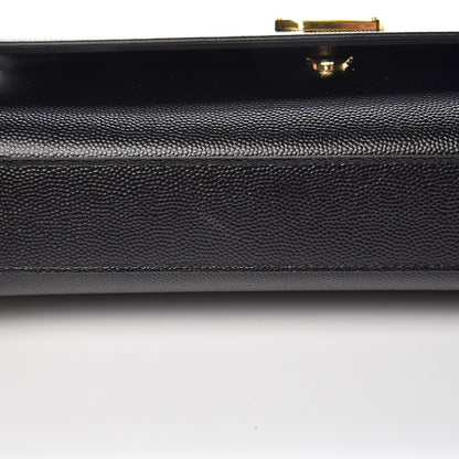 Saint Laurent Grain De Poudre Medium Classic Monogram Kate Satchel Black 7 of 8