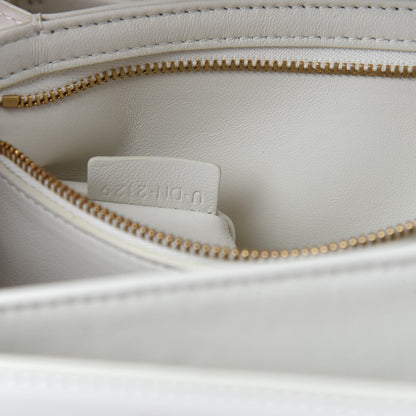 Celine Shiny Calfskin Medium Triomphe White 11 of 12